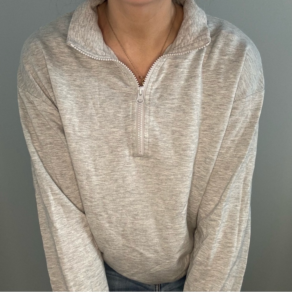 Gray Quarter-Zip
